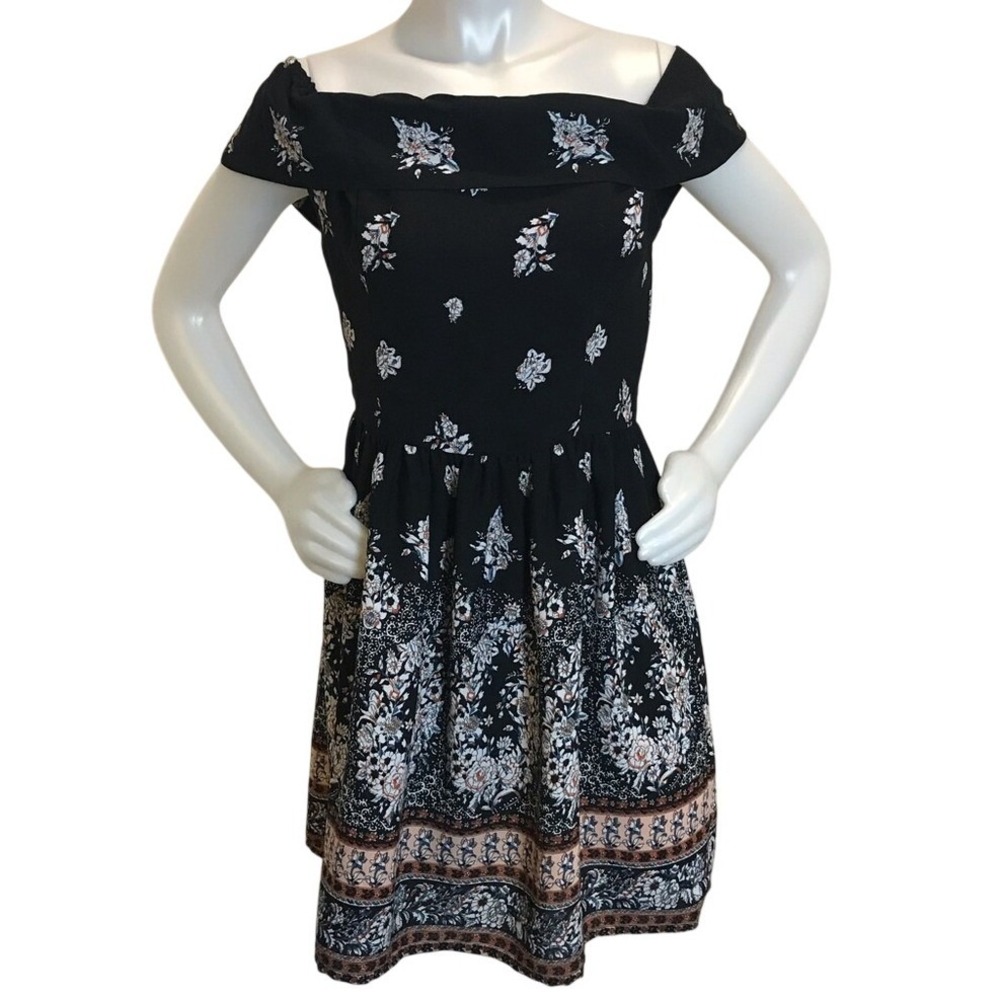 ABERCROMBIE & FITCH OFF THE SHOULDER FLORAL DRESS